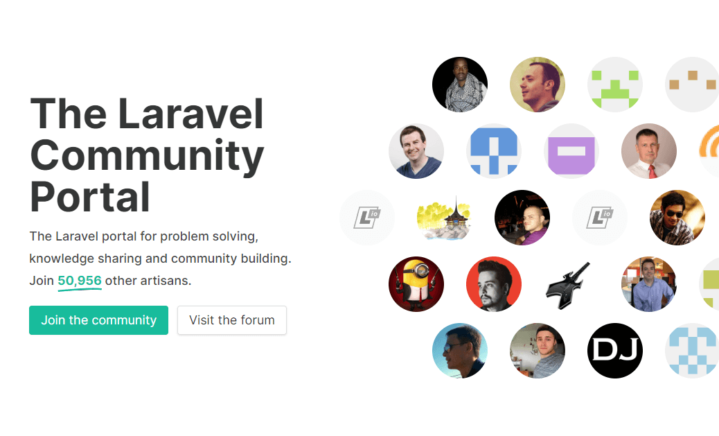 laravel community portal