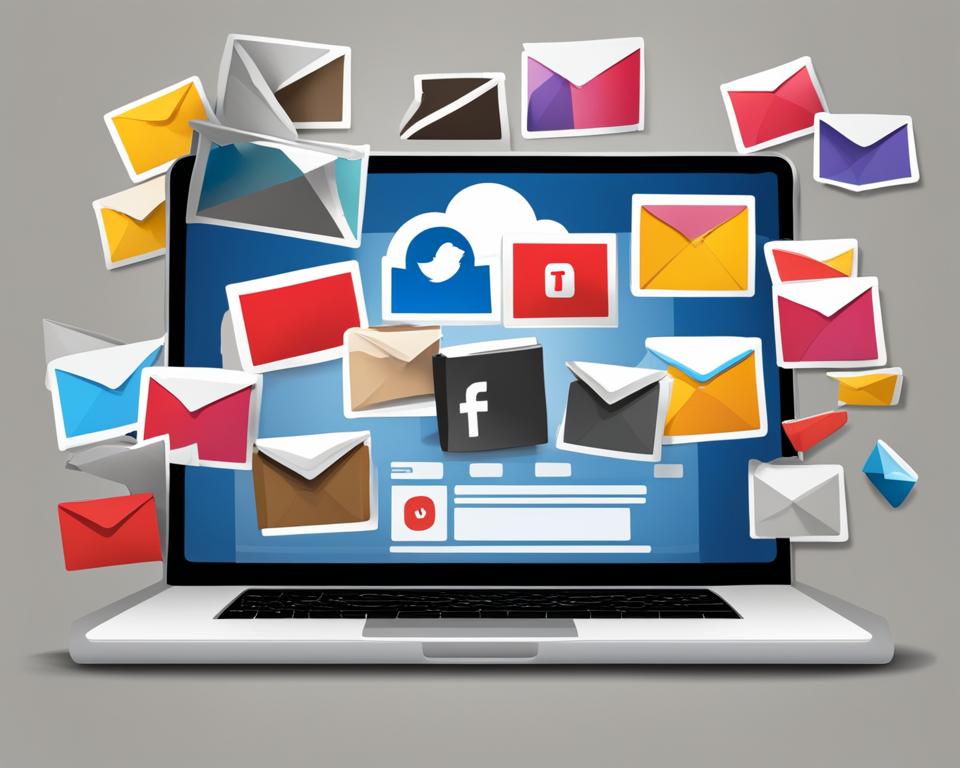 Social media promotion and email marketing